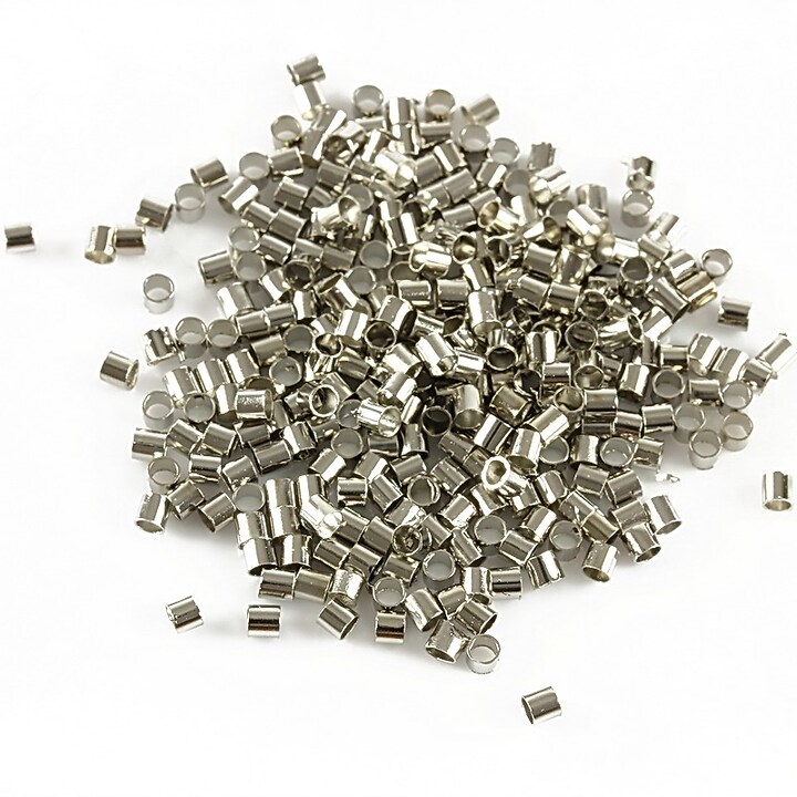 Crimp argintiu inchis 1,8mm (3g - aprox. 300 buc.)