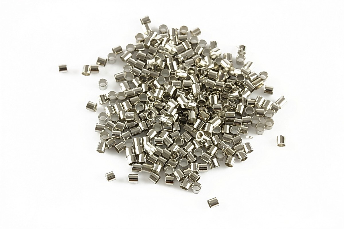 Crimp argintiu inchis 1,8mm (3g - aprox. 300 buc.)