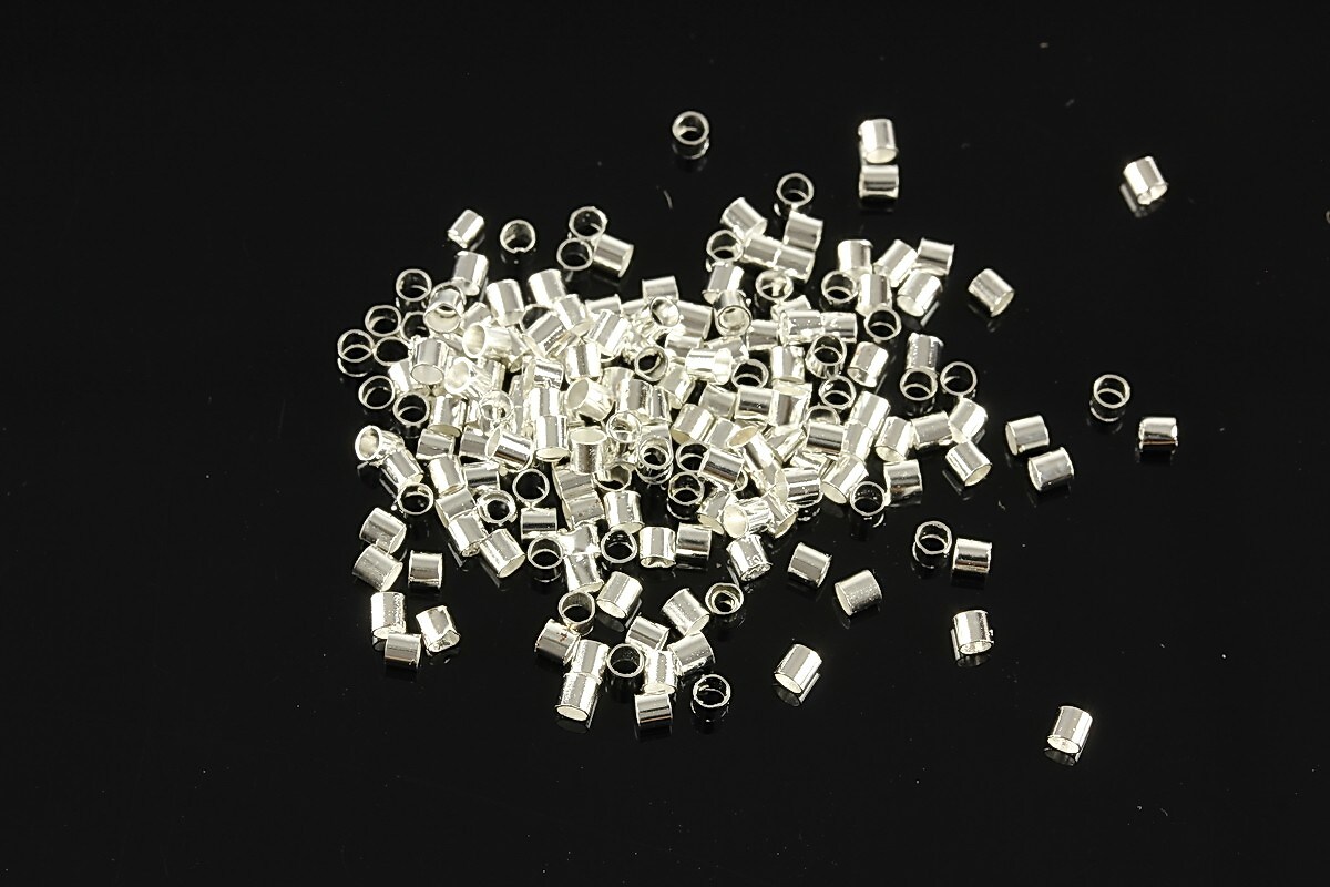 Crimp argintiu 1,8mm (3g - aprox. 300 buc.)