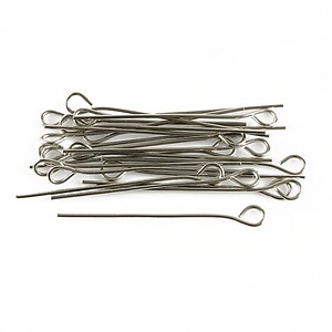 Ace cu bucla oțel inoxidabil 3 cm, grosime 0,6 mm (50 buc.)