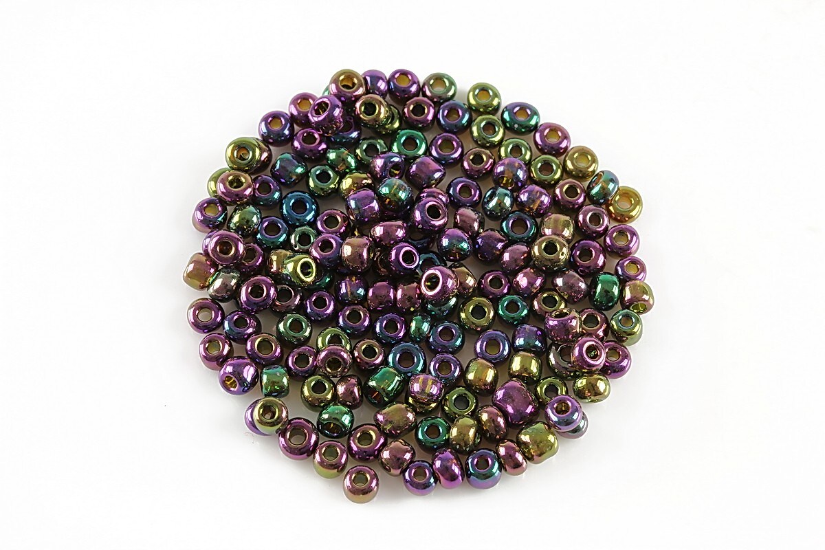 Margele de nisip lucioase 3mm (50g) - cod 532 - multicolor