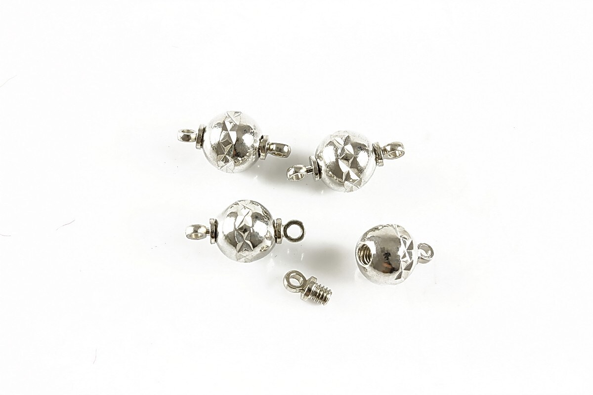 Inchizatoare argintiu inchis cu surub 14x7mm