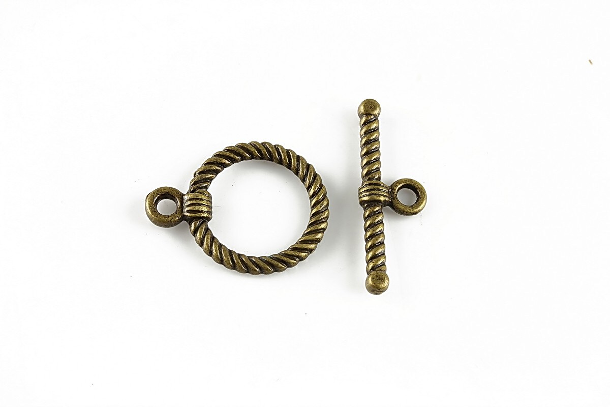 Inchizatoare toggle, bronz 22x17mm