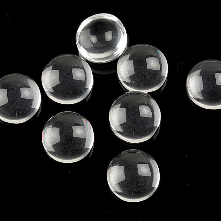 Cabochon de sticla transparenta pentru fundal personalizat 10mm