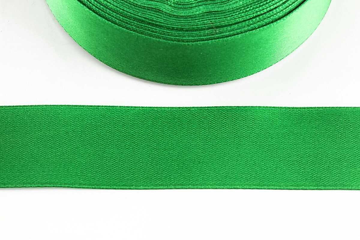 Panglica saten latime 2,5cm (1m) - verde
