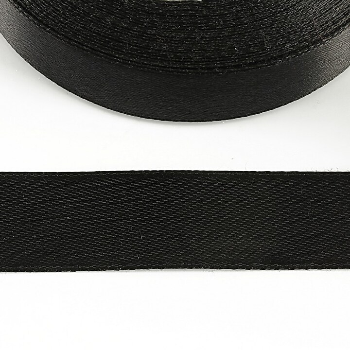 Panglica saten latime 1,8cm (1m) - negru