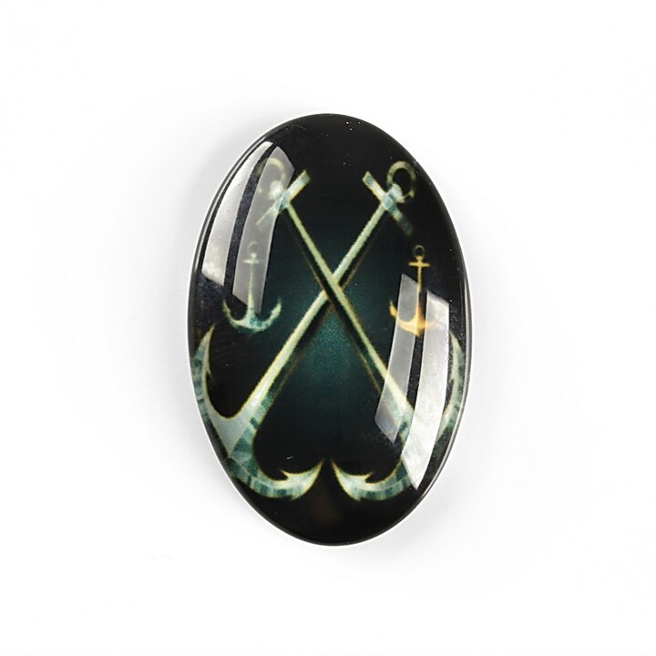 Cabochon sticla 30x20mm cod A5552