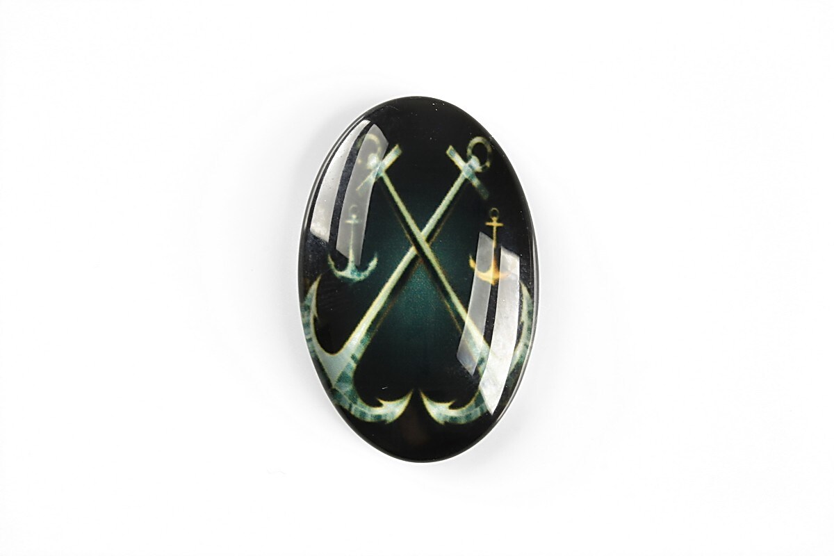 Cabochon sticla 30x20mm cod A5552