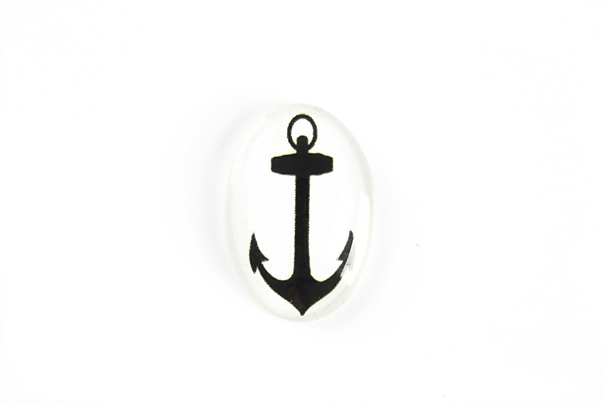 Cabochon sticla 25x18mm cod A5580