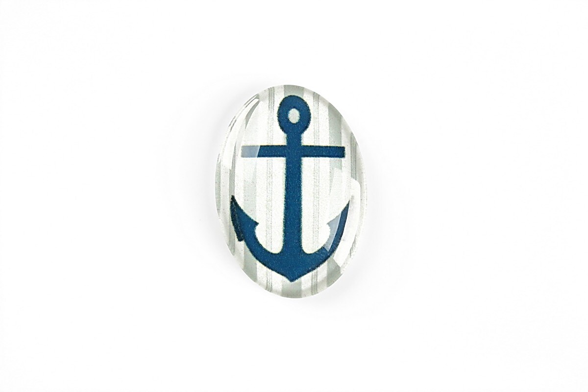 Cabochon sticla 25x18mm cod A5590