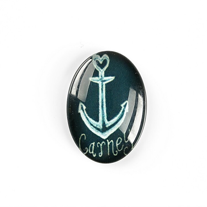 Cabochon sticla 25x18mm cod A5600