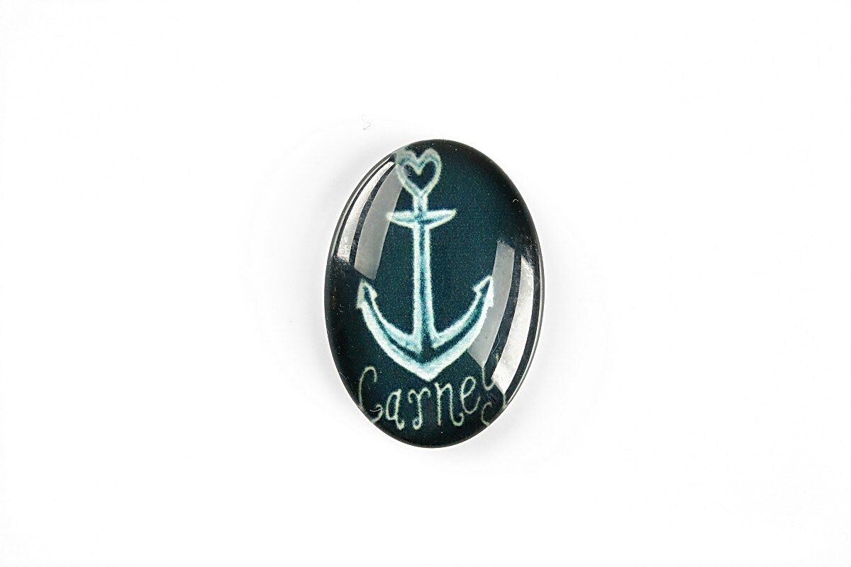 Cabochon sticla 25x18mm cod A5600