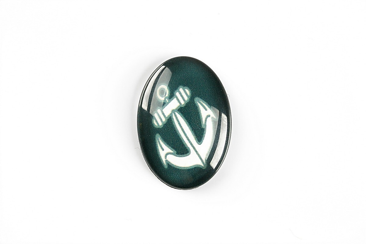 Cabochon sticla 25x18mm cod A5619