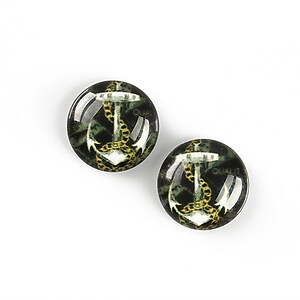 Cabochon sticla 14mm cod A5879