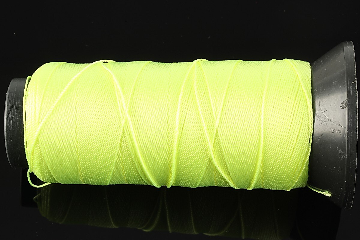 Ata de insirat 0,6mm, mosor de 200m - verde neon