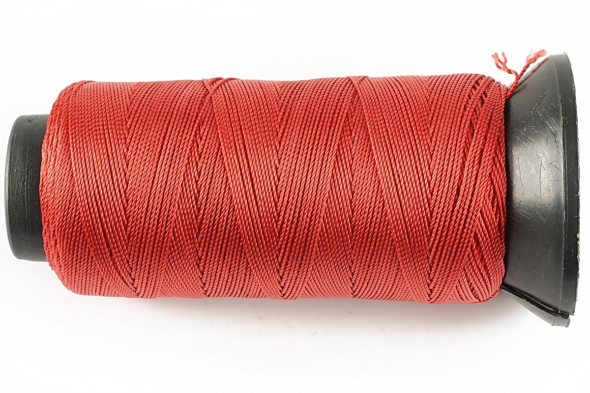 Ata de insirat 0,6mm, mosor de 200m - rosu