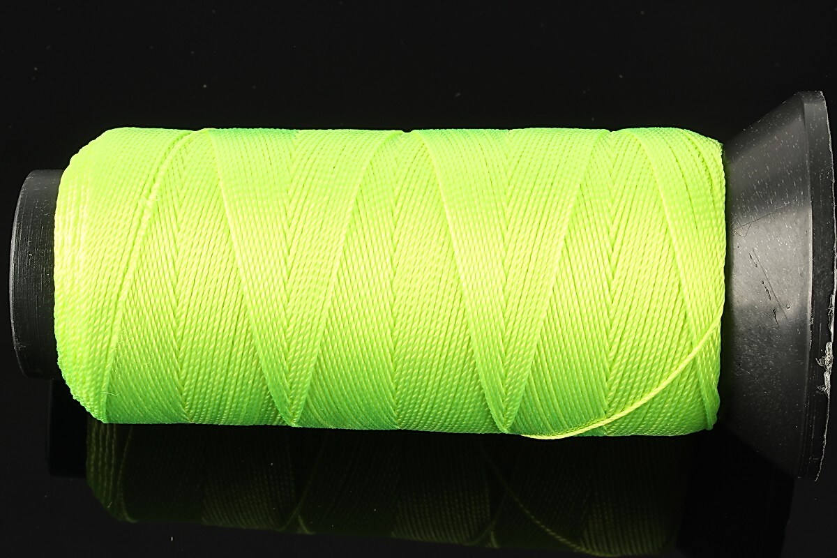 Ata de insirat 0,8mm, mosor de 130m - verde neon