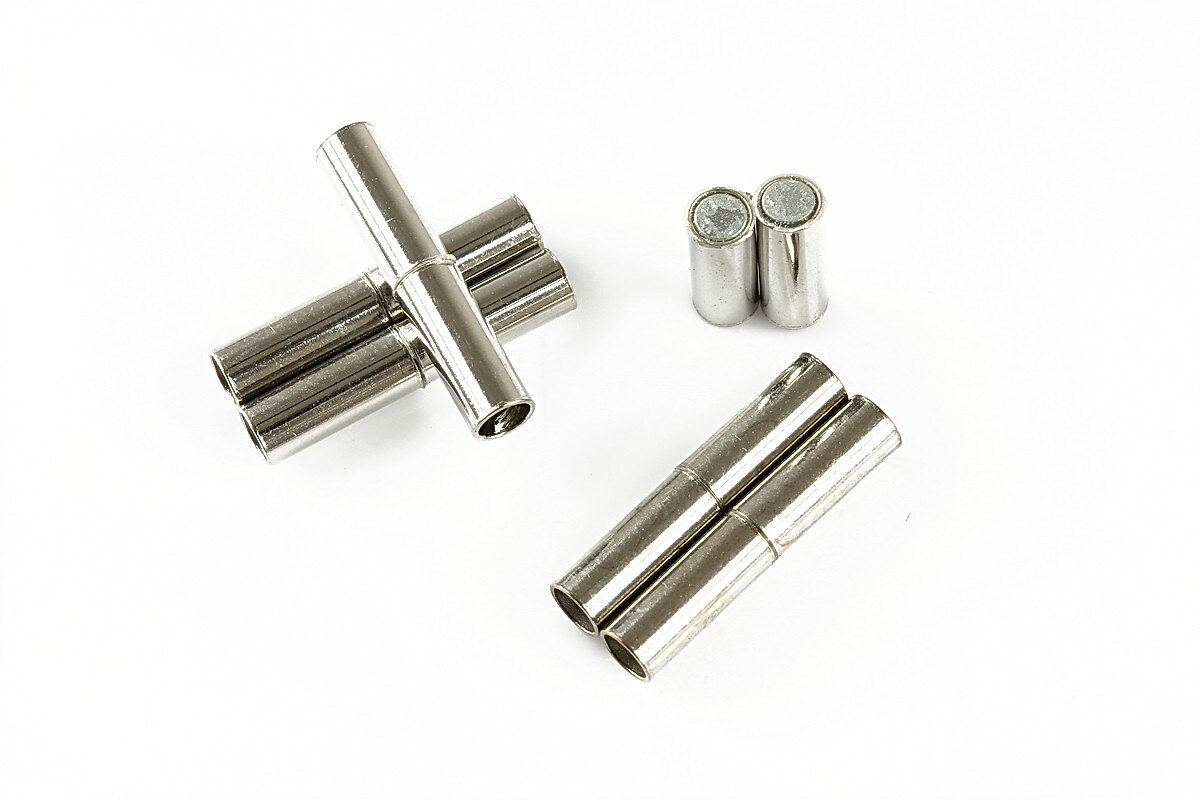 Inchizatoare magnetica argintiu inchis 20x4mm (interior 3mm)