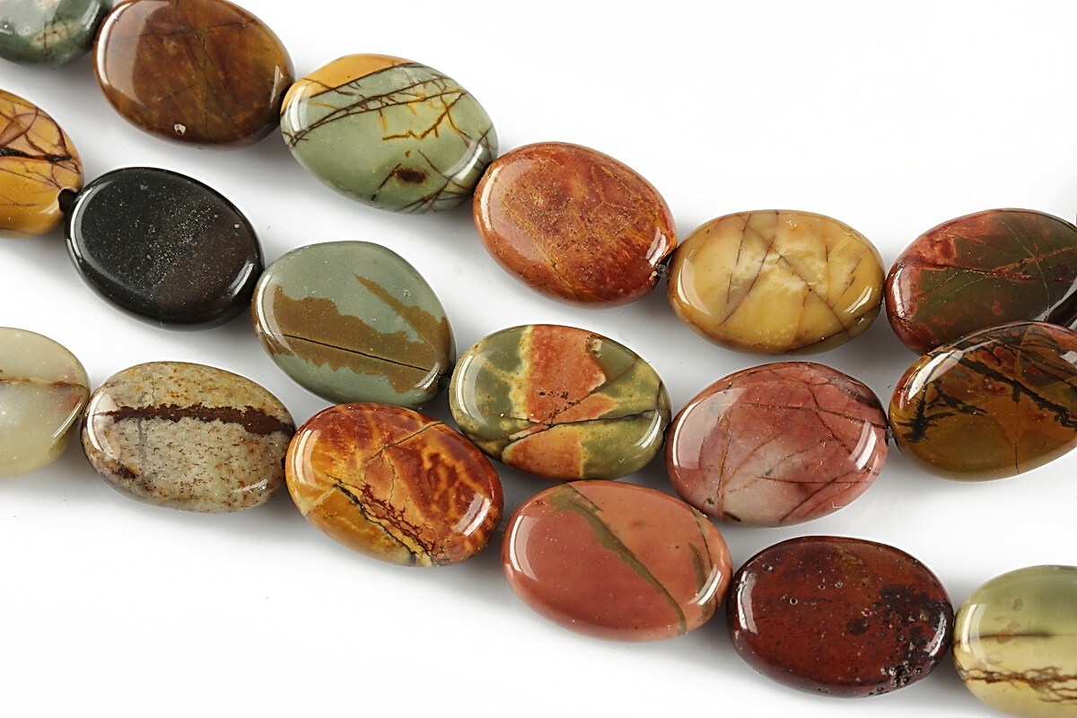 Picasso jasper oval 14x10mm