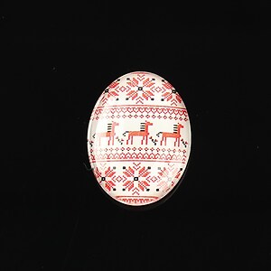 Cabochon sticla 25x18mm "Folclor" cod 1033
