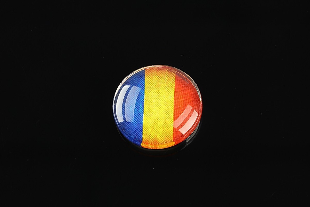 Cabochon sticla 20mm "Folclor" cod 1067