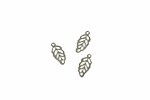 Charm otel inoxidabil frunza 12x6mm