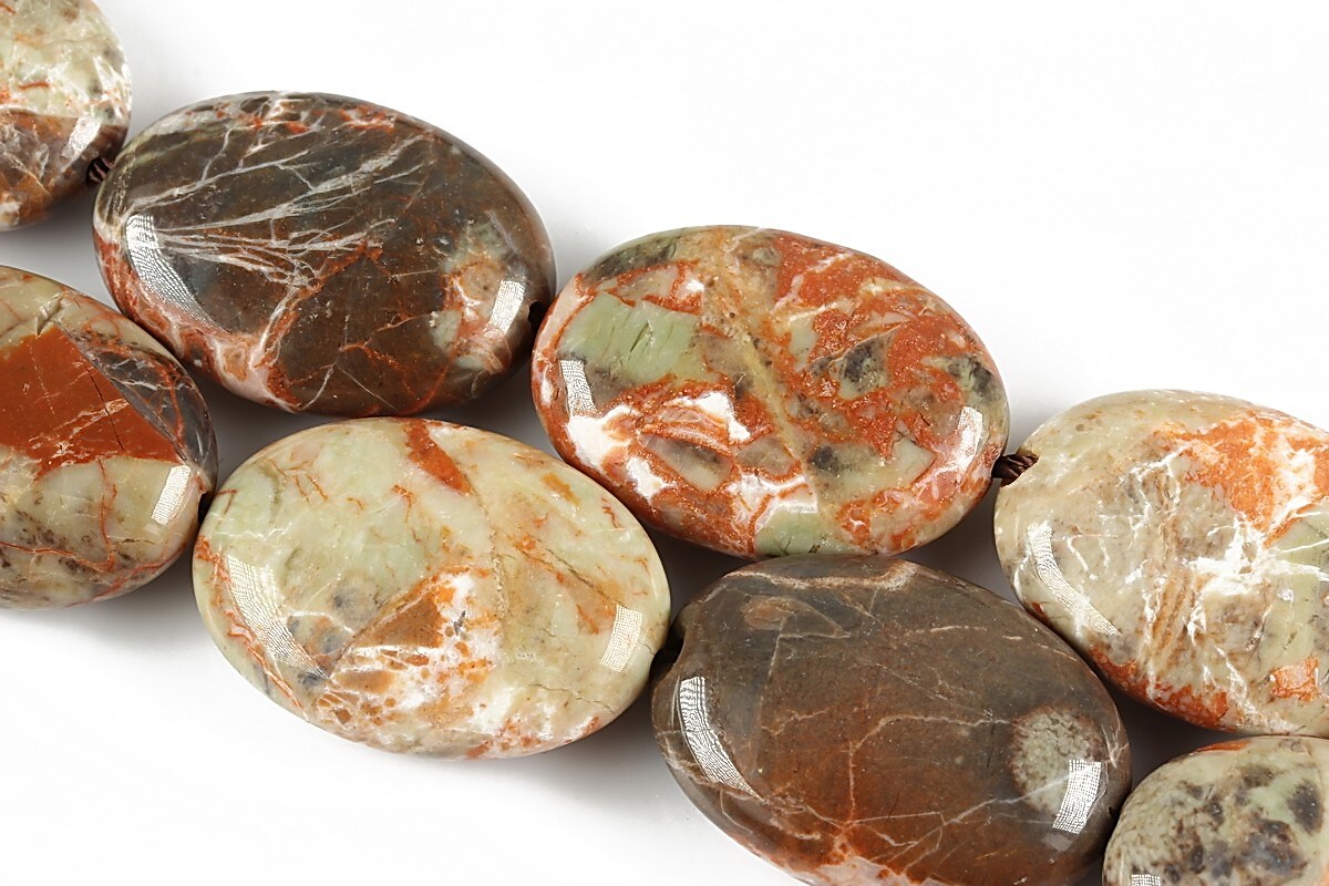 Jasper mozaic oval 25x18mm