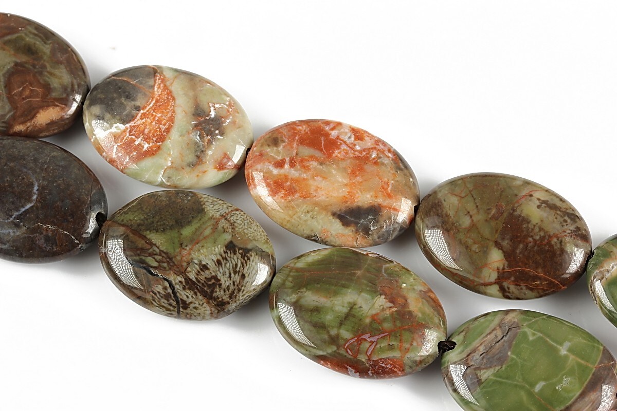 Jasper mozaic oval 20x15mm