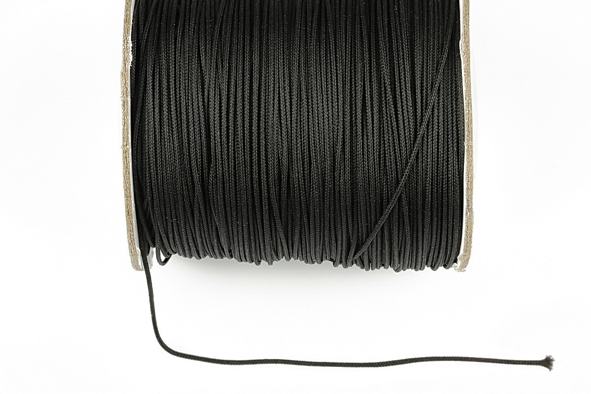 Rola snur nylon cu guta in interior grosime 1mm - 180m - negru