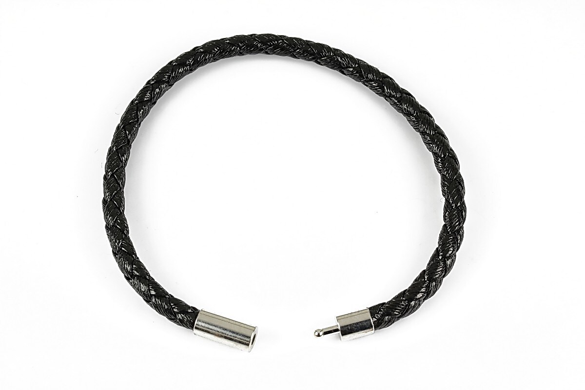 Baza bratara impletita, neagra, interior 55mm