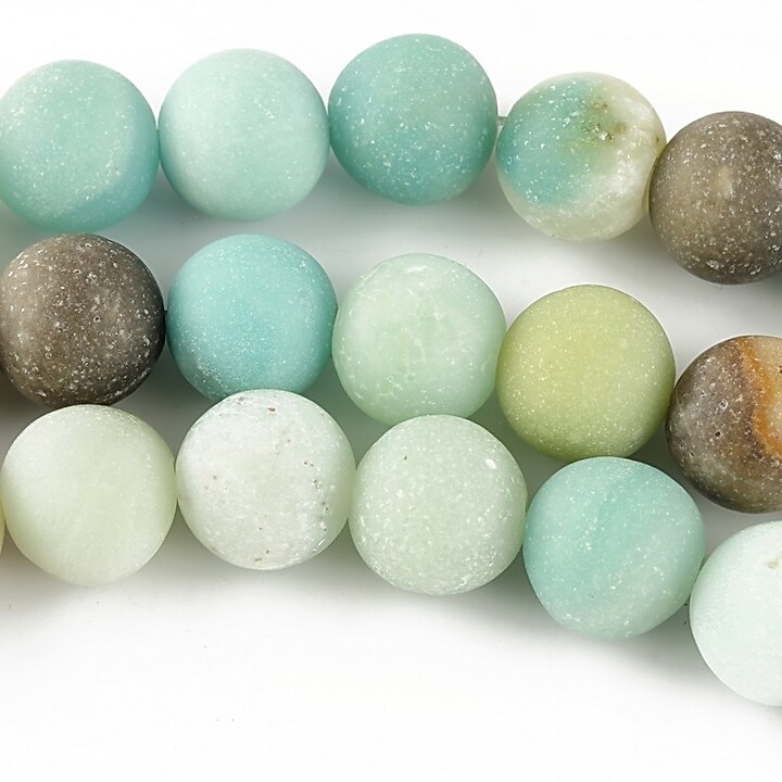 Amazonite sfere frosted 10mm