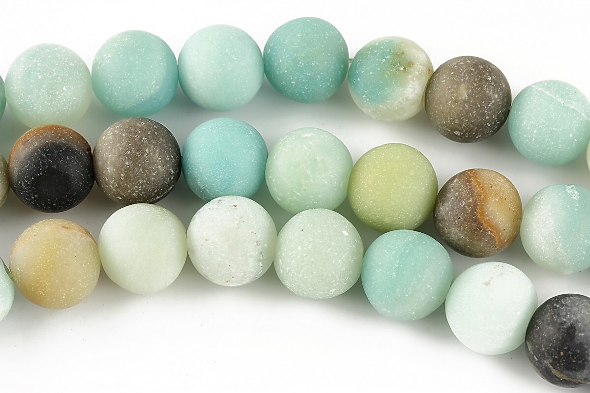 Amazonite sfere frosted 10mm