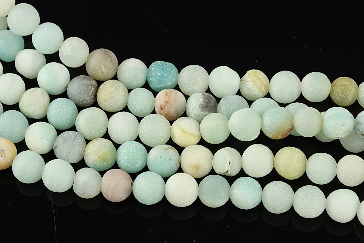 Amazonite sfere frosted 6mm