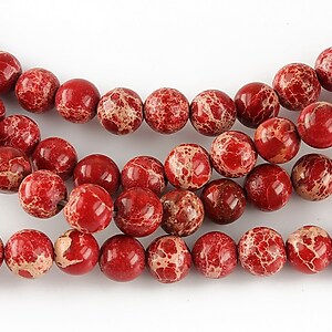 regalite de sinteza rosu sfere 6mm