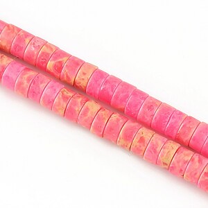 regalite de sinteza rondele 3x6mm - roz aprins
