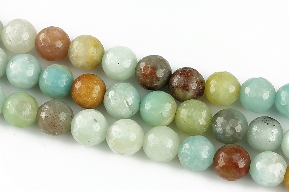 Amazonite sfere fatetate 8mm