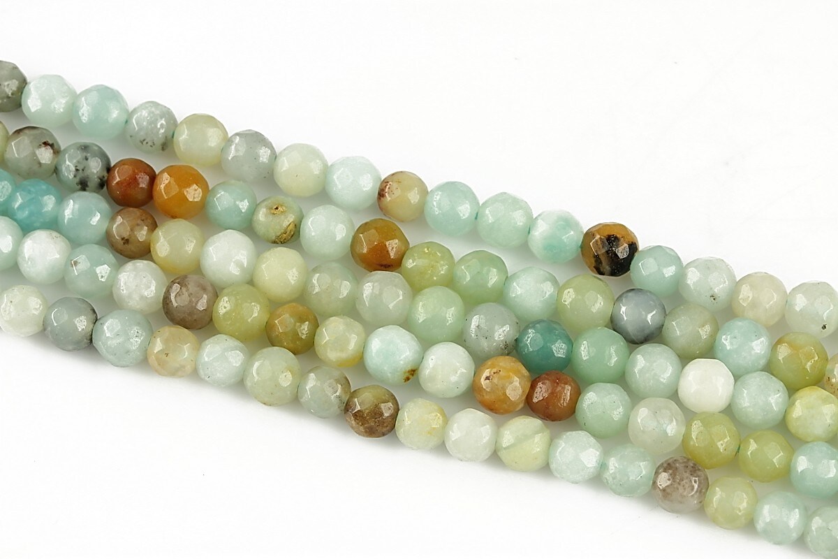 Amazonite sfere fatetate 4mm