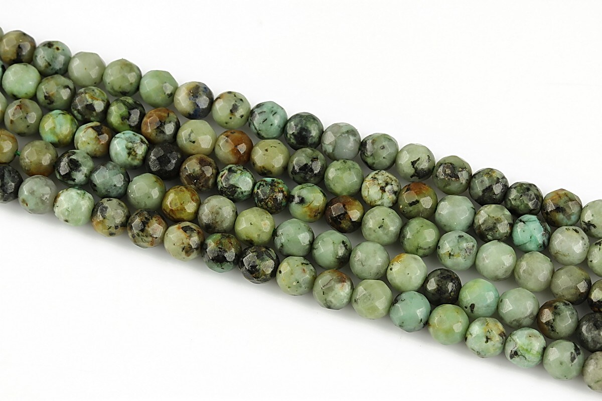 Turcoaz african sfere fatetate 4mm