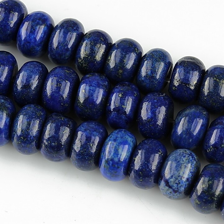 Lapis lazuli rondele 6x10mm