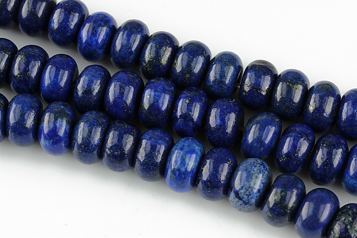 Lapis lazuli rondele 6x10mm