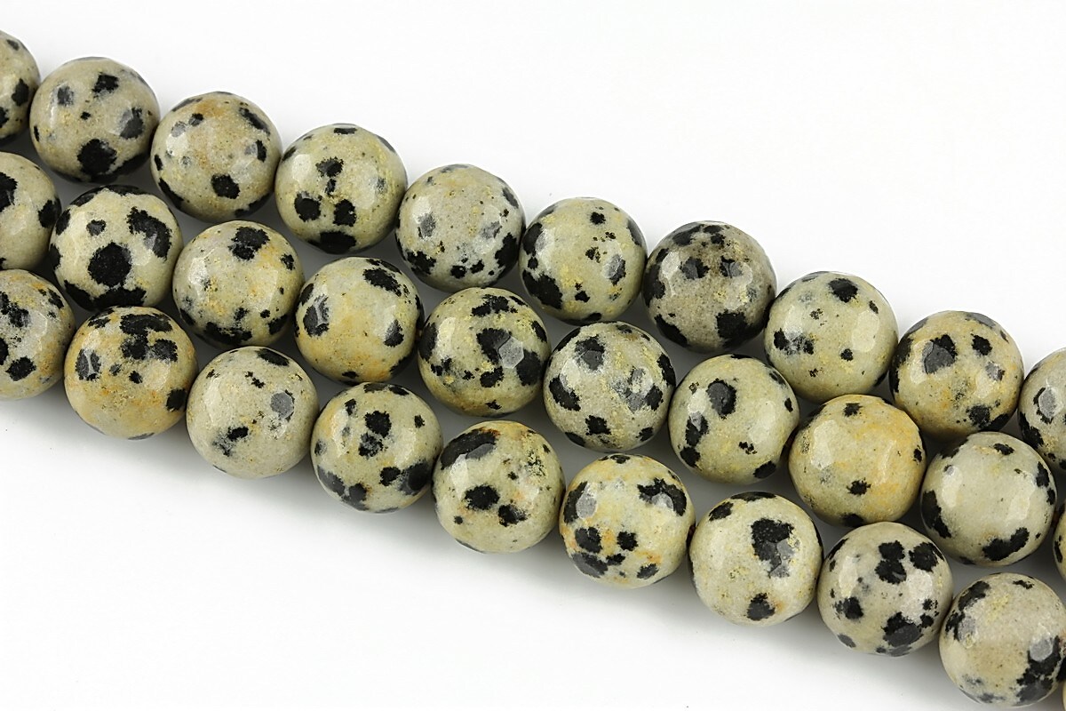 Jasp dalmatian sfere fatetate 8mm