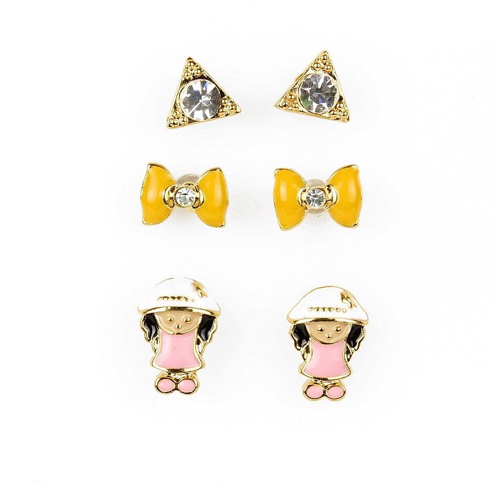 Set 3 perechi de cercei diverse modele