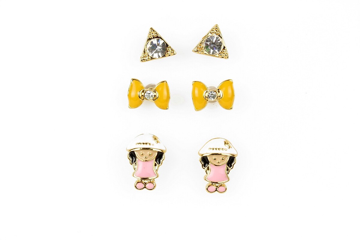 Set 3 perechi de cercei diverse modele