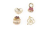 Set 2 perechi de cercei diferite modele roz