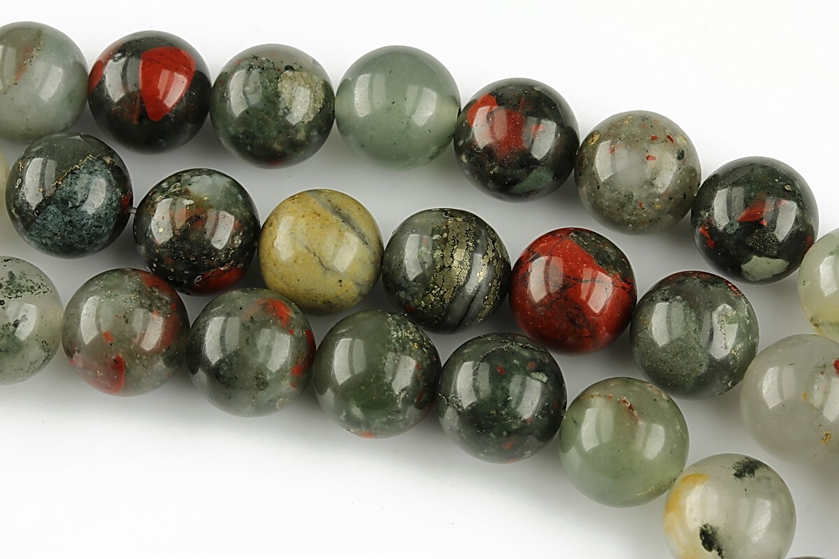 Bloodstone jasper sfere 10mm