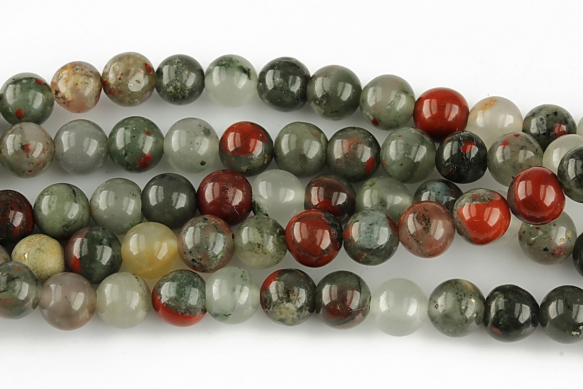 Bloodstone jasper sfere 6mm