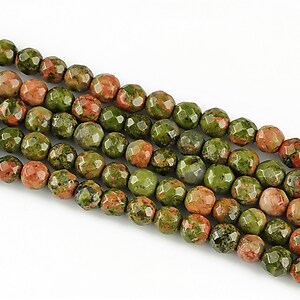 Unakite sfere fatetate 4mm
