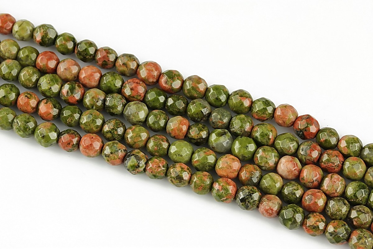 Unakite sfere fatetate 4mm