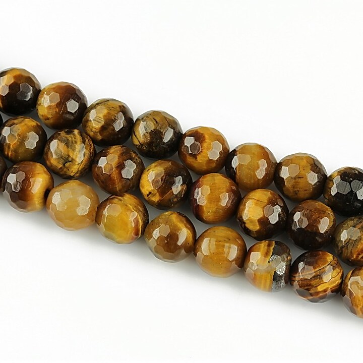 Ochi de tigru sfere fatetate 6mm