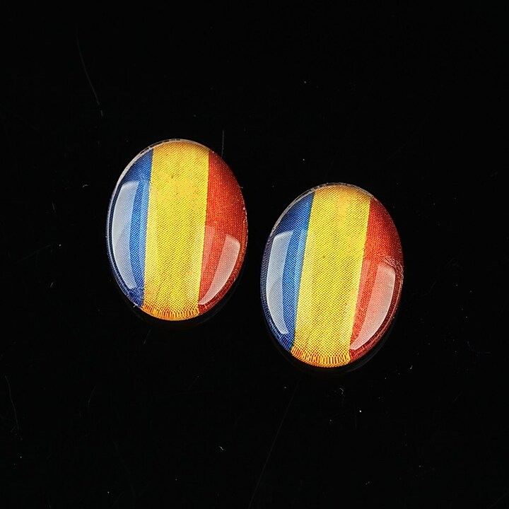 Cabochon sticla 18x13mm "Folclor" cod 1056